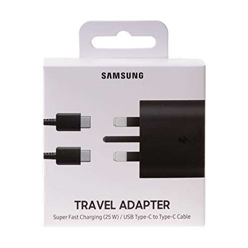 Samsung Original Super Fast 25W Charger with USB-C Cable EP-TA800XBEGGB - £16.84 @ Amazon