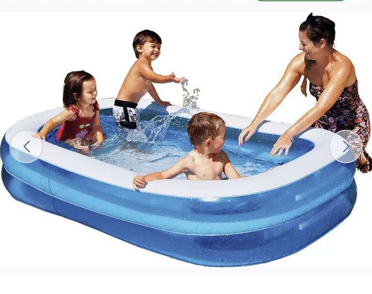 Chad Valley 7ft Rectangular Kids Paddling Pool - 400L £12 with Free Click & Collect at Limited Stores at Argos