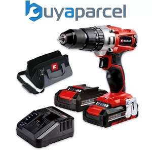 Einhell TE-CD Cordless Combi Drill PXC 18v Metal Chuck 2 x Batteries + Carry Bag w/code sold by buyaparcelstore (UK Mainland)