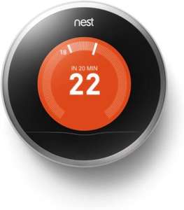 Google Nest Learning Thermostat and Heatlink | T200377 | Silver - 2nd Gen with code sold by red-rock-uk