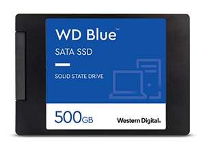 Western Digital WDS500G2B0A WD Blue 3D NAND Internal SSD 2.5 Inch SATA, 500 GB with DDR4 SDRAM Dispatched & Sold by Amazon UK