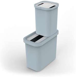 Joseph Joseph GoRecycle 46-litre Compact Recycling Collector & Dual Compartment Caddy Set, Blue - £30.06 @ Amazon