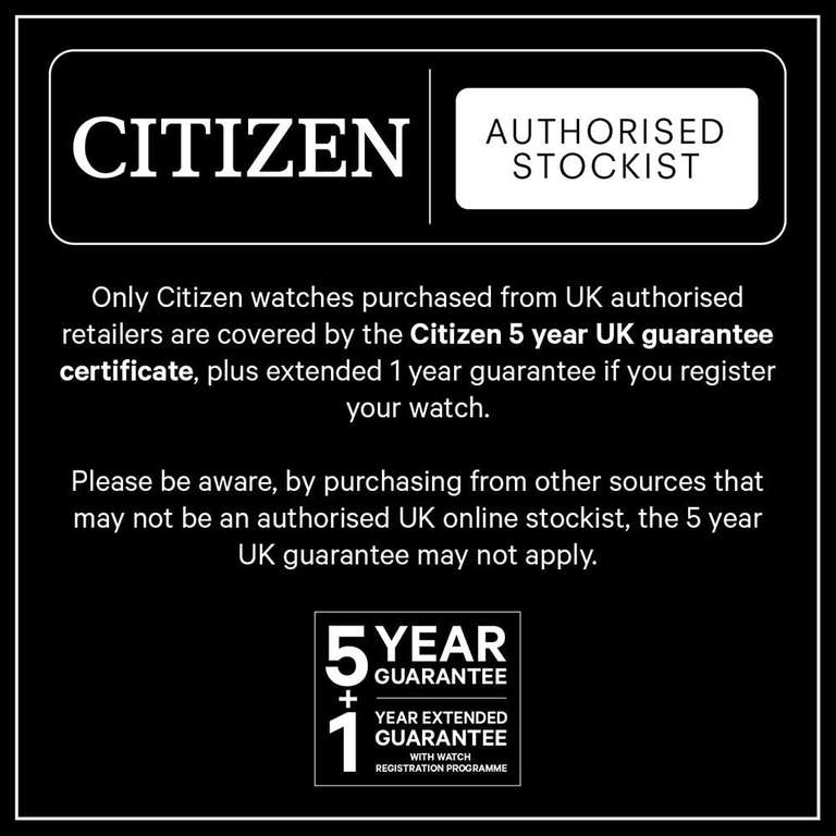 Citizen BM8240-03E 36mm Eco-Drive Leather Watch 30M WR Mineral Crystal - £38 @ Amazon