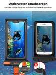 IPX8 Waterproof Phone Pouch, Underwater Screen Touchable £6.88 Dispatched By Amazon, Sold By TOPKDirect