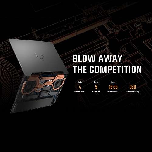 ASUS TUF F17 17.3" Gaming laptop Intel Core i5-12500H RTX 3050 8GB RAM 512GB SSD £743.47 delivered @ Ebuyer - UK Mainland