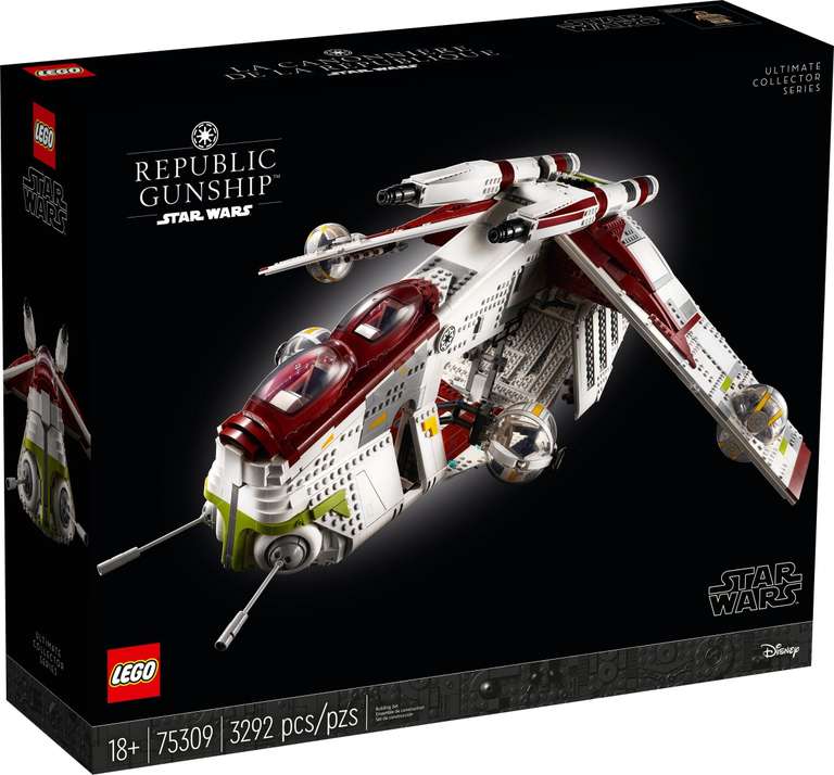 LEGO Star Wars 75309 Republic Gunship - £276 / 75192 Millennium Falcon - £588 / Icons 10292 Friends Apartments - £128 - Free C&C