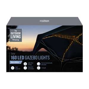 80 Solar LED Gazebo Lights or 160 for £12 ( 8 Light effect settings) With Code UK Mainland