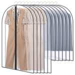 GoMaihe Clothes Cover,12 Pack Bags Set 60 x 120cm/60 x 100cm/Dress,Suit, Garment Bag - Sold by Fjans FBA