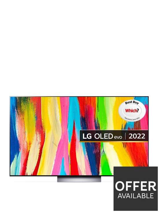 LG OLED evo C2 - 55 inch, 4K Ultra HD, Smart TV - £999 + £8.99 Delivery @ Very