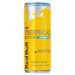 Red Bull Energy Drink Sugar Free Tropical Edition 250ml - Cromwell Road London