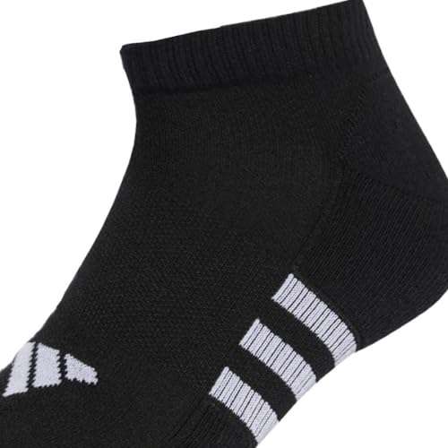 Adidas Unisex Performance Cushioned Low Socks 3 Pairs Socks - Black - Medium Size