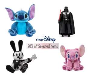 Get 20% Selected Disney Items using Code @ ShopDisney (Plus Free Delivery )