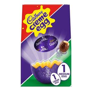 Cadbury Dairy Milk Creme Egg Medium Easter Egg 138g - 63p @ Sainsbury’s Norbiton