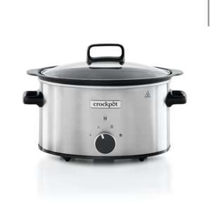 Crockpot 6.5L Slow Cooker - Silver (25.5cm x 30.5cm x 42.5cm) £20 free click and collect at Matalan
