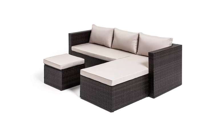 Habitat Mini Corner Sofa Set with Storage - Grey / Brown £256 with code + £6.95 delivery @ Argos