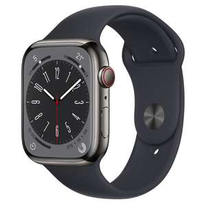 Apple Watch Series 8, 41mm/45mm, GPS/4G, All Cases, Black Sport Band - Very Good, 12m warranty - w/ code (UK Mainland) sold by musicmagpie