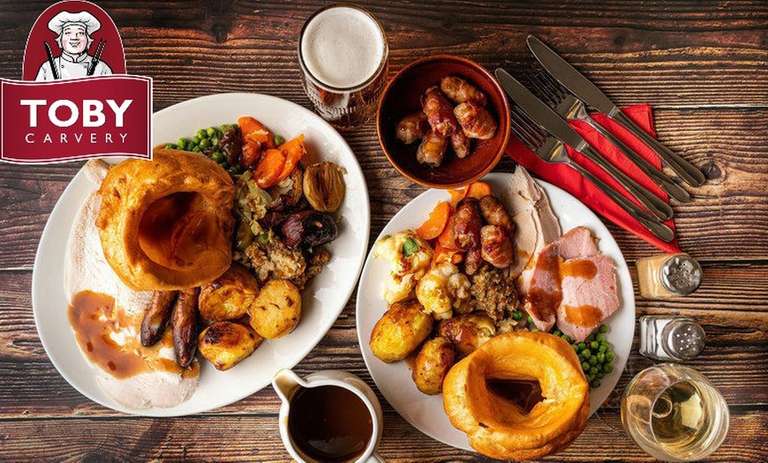 Toby Carvery Two Course Meal For 2 Adults