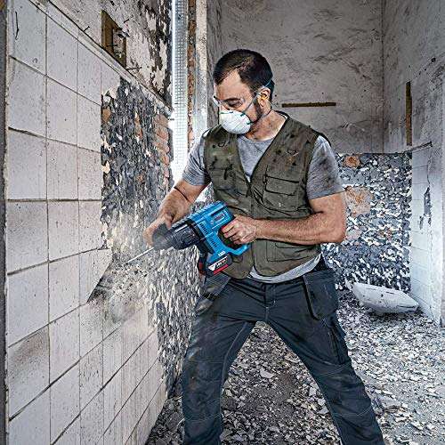 Bosch Professional GBH 18V-21 - Cordless rotary hammer SDS drill (2 batteries x4.0Ah, charger, in case) £218.49 at Amazon