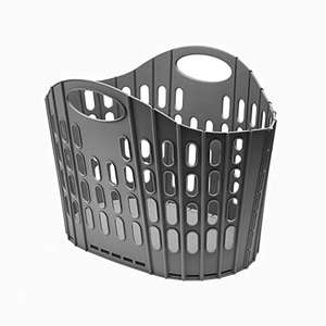Addis Flat Easy Store Laundry Basket Hamper, Dark Grey, 38 Litre £12 @ Amazon