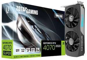 ZOTAC GeForce RTX 4070 SUPER 12GB Twin Edge Graphics Card (With Code) - Sold By Ebuyer (UK Mainland)
