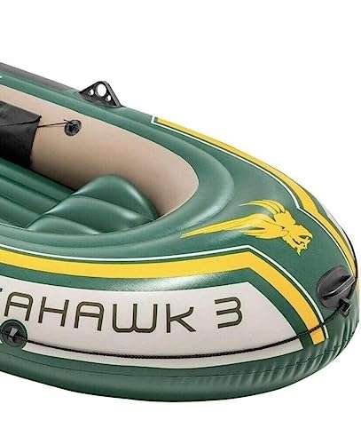 Intex Seahawk 3 Inflatable Boat Set with Oars + Inflator