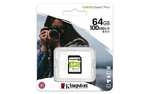 Kingston SDS2/64GB Canvas Select Plus SD Card Class 10 UHS-I £5.49 @ Amazon