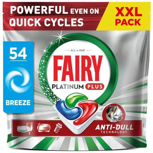 Fairy 54 Platinum Plus Breeze Dishwasher Tablets - Nectar Price