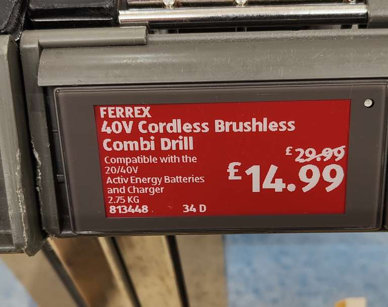 Ferrex PRO 40V Brushless cordless combi drill instore - Topsham