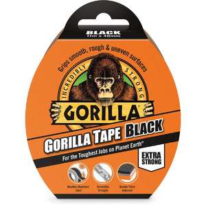 Gorilla Tape 11M X 48mm £1.35 or Gorilla Glue Clear 50ml - 95p @ Morrisons