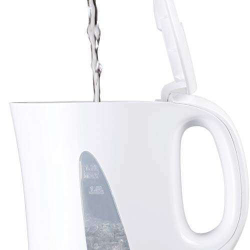 Daewoo Essentials, Plastic Kettle, White, 1.7 Litre Capacity, Fill 7 Cups, Family Size