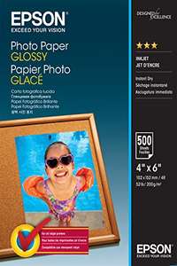 Epson C13S042549 10 x 15 cm Glossy Photo Paper (Pack of 500) £34.96 (Temporarily out of stock) @ Amazon