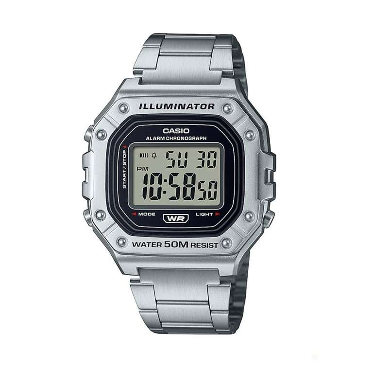Casio W-218HD-1AVEF Stainless Steel Bracelet Watch - W17308 - £24.99 Delivered @ F Hinds