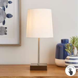 Landi Touch Dimmable Table Lamp now £7 with Free Click and Collect From Dunelm