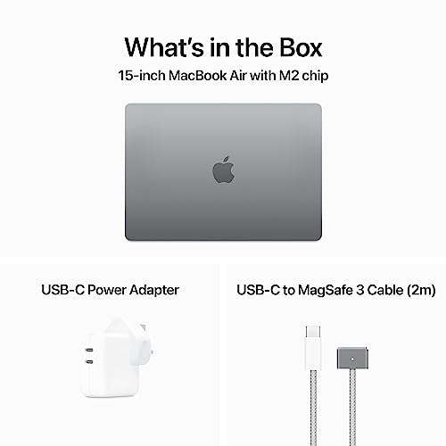 Apple 2023 MacBook Air laptop with M2 chip: 15.3-inch Liquid Retina display, 8GB RAM, 512GB SSD