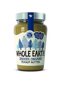 6 pack Whole Earth Organic Smooth Peanut Butter, Pack of 6 x340 g - £3 @ Amazon fresh