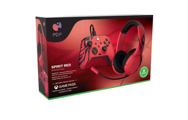 Xbox Controller & Headset Bundle – Spirit Red - £15 @ Asda