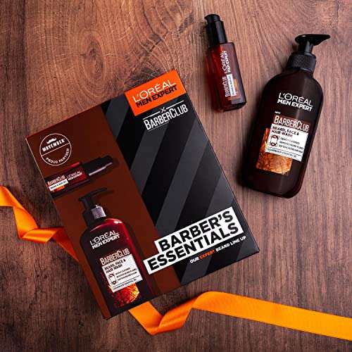 L'Oreal Men Expert - Barber's Essentials Grooming Duo Gift Set, Beard Oil & Beard Wash, Gift Set for Men - £8.99 @ Amazon
