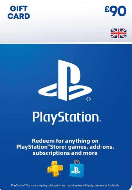 PlayStation Store Gift Card £90 PS5/PS4(PSN) £75.85 @ Shopto
