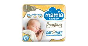Mamia newborn nappies 24pk (free)
