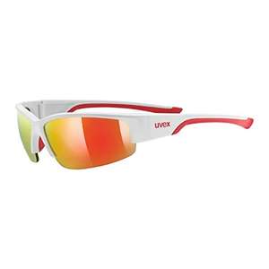 uvex Unisex-Adult, Sportstyle 215 Sports Glasses (White/Red) - £7.38 @ Amazon