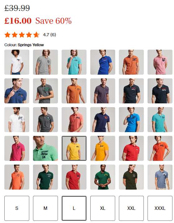 SuperDry - Superstate Polo Shirt [ lots of colours and sizes available] free C&C