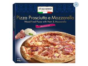 Italiamo Wood-Fired Pizza - Ham & Mozzarella / Arrabbiata - 400g £1.99 @ Lidl