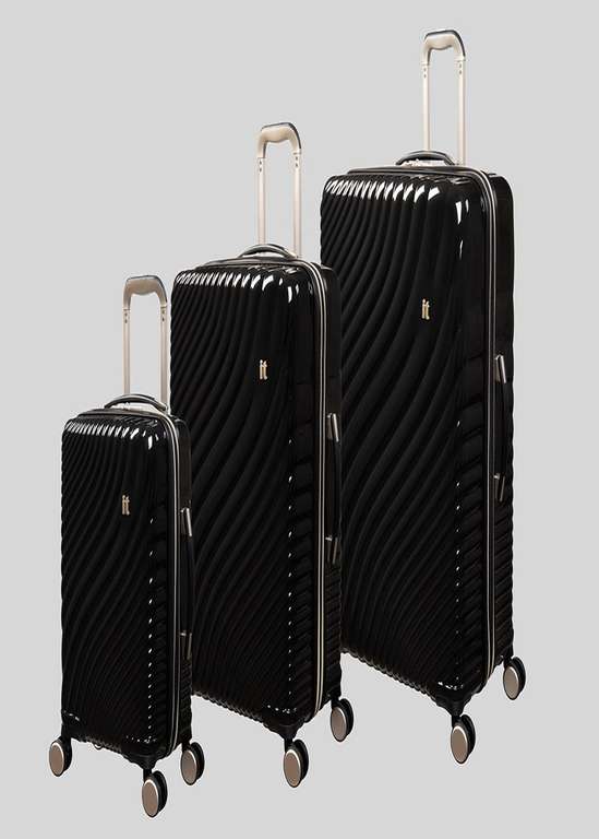 IT Luggage - Large Black Wave Suitcase - £56 using code delivered @ Matalan