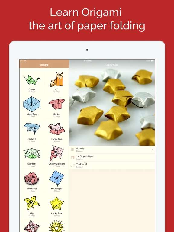 [iPhone/iPad] Origami - Fold & Learn (Make art of paper folding) - PEGI 4 - FREE @ iOS App Store