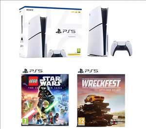SONY PlayStation 5 Slim ( Disc model ) Wreckfest & LEGO Star Wars: The Skywalker Saga Bundle