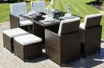 9 Piece Rattan Garden Furniture Cube Set Chairs & Table £263.27 Delivered With Code @ klieninteriors eBay
