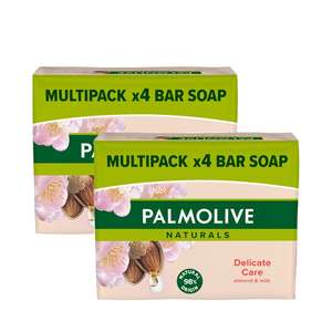 Palmolive Naturals Delicate Care Almond Milk Soap Bar 90g x8