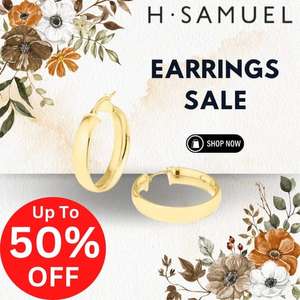 Up To 50% Off Sale On Earrings! Free Delivery On £40+ Spend