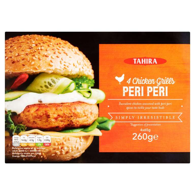 Tahira Chicken Grills Peri Peri 4x65 - Nectar Price