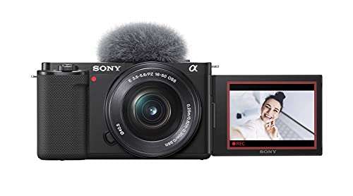 Sony Alpha ZV-E10L Camera (Pivoting Screen, 4K, Real-Time Eye Focus) + GP-VPT2BT Handle + ECM-W2BT Mic £636.76 with Voucher @ Amazon Germany